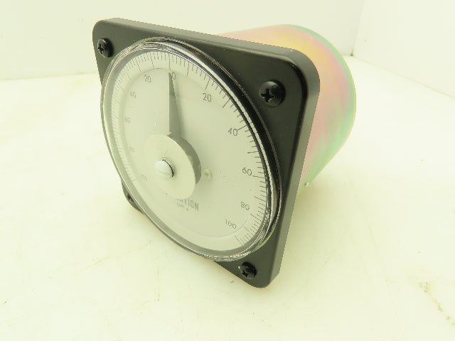 Yokogawa Transcat EIL DB-40 Panel Meter DC Ammeter Gauge 100-0-100 Deviation 4"