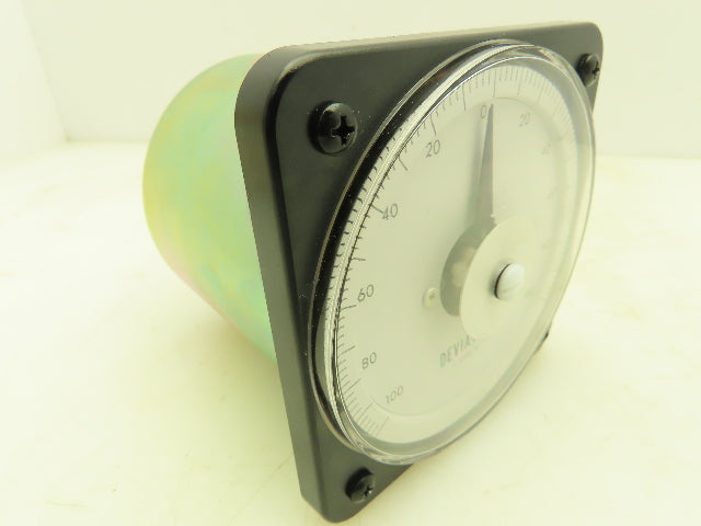 Yokogawa Transcat EIL DB-40 Panel Meter DC Ammeter Gauge 100-0-100 Deviation 4"