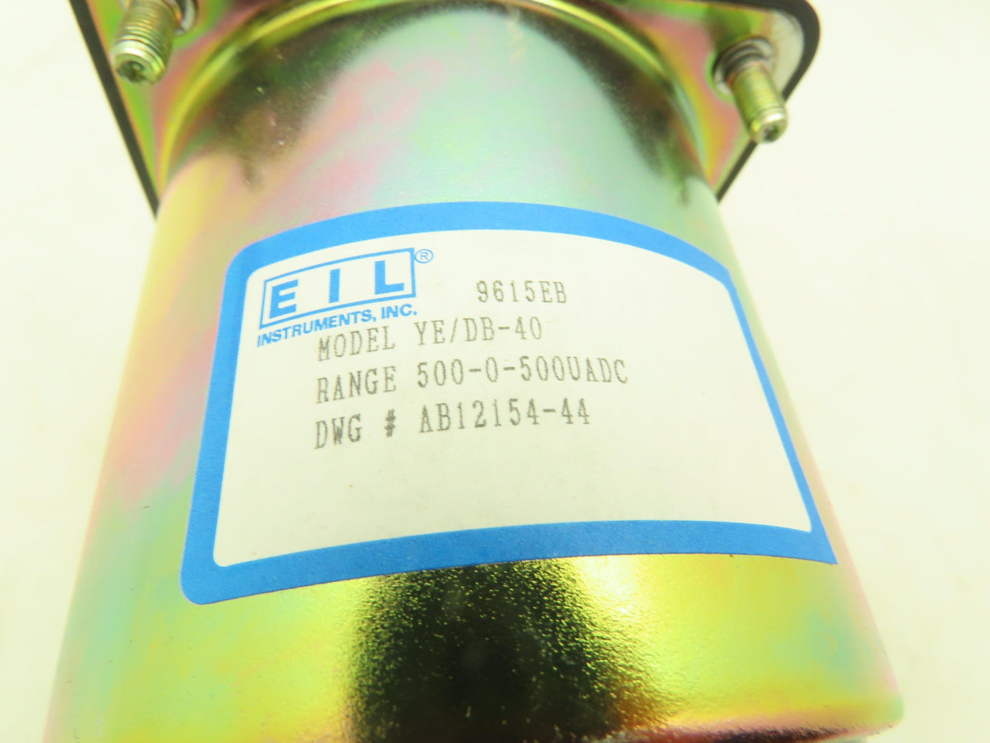 EIL YE/DB-40 Panel Meter DC Ammeter Gauge 100-0-100 Deviation 4" OD