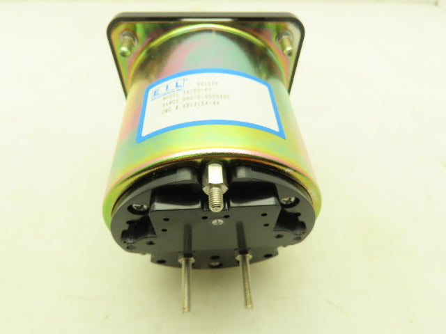 EIL YE/DB-40 Panel Meter DC Ammeter Gauge 100-0-100 Deviation 4" OD