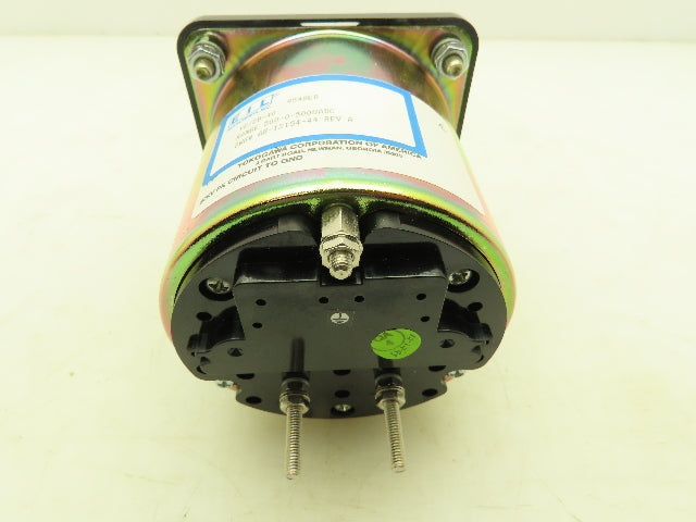 EIL Yokogawa YE/DB-40 Panel Meter DC Ammeter Gauge 100-0-100 Deviation 4" OD