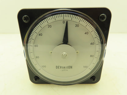EIL Yokogawa YE/DB-40 Panel Meter DC Ammeter Gauge 100-0-100 Deviation 4" OD