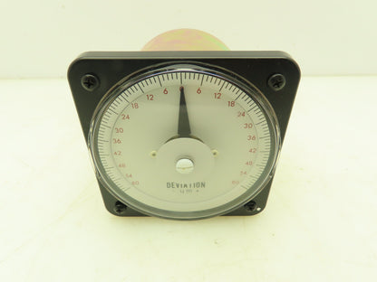 EIL Yokogawa DB-40 Panel Meter DC Ammeter Dial Gauge 60-0-60 Deviation 4" OD