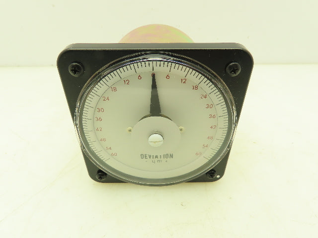 EIL Yokogawa DB-40 Panel Meter DC Ammeter Dial Gauge 60-0-60 Deviation 4" OD