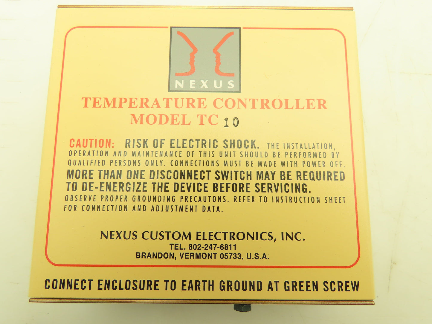 Nexus Electronics TC 10 Temperature Controller 115/230V
