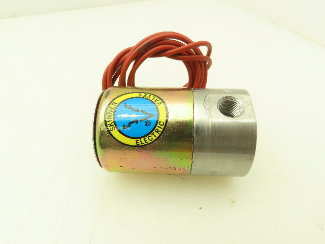 Honeywell Skinner V5L44870 Solenoid Valve 2-Way NC 75 PSI 120V Coil 1/8" NPT SS