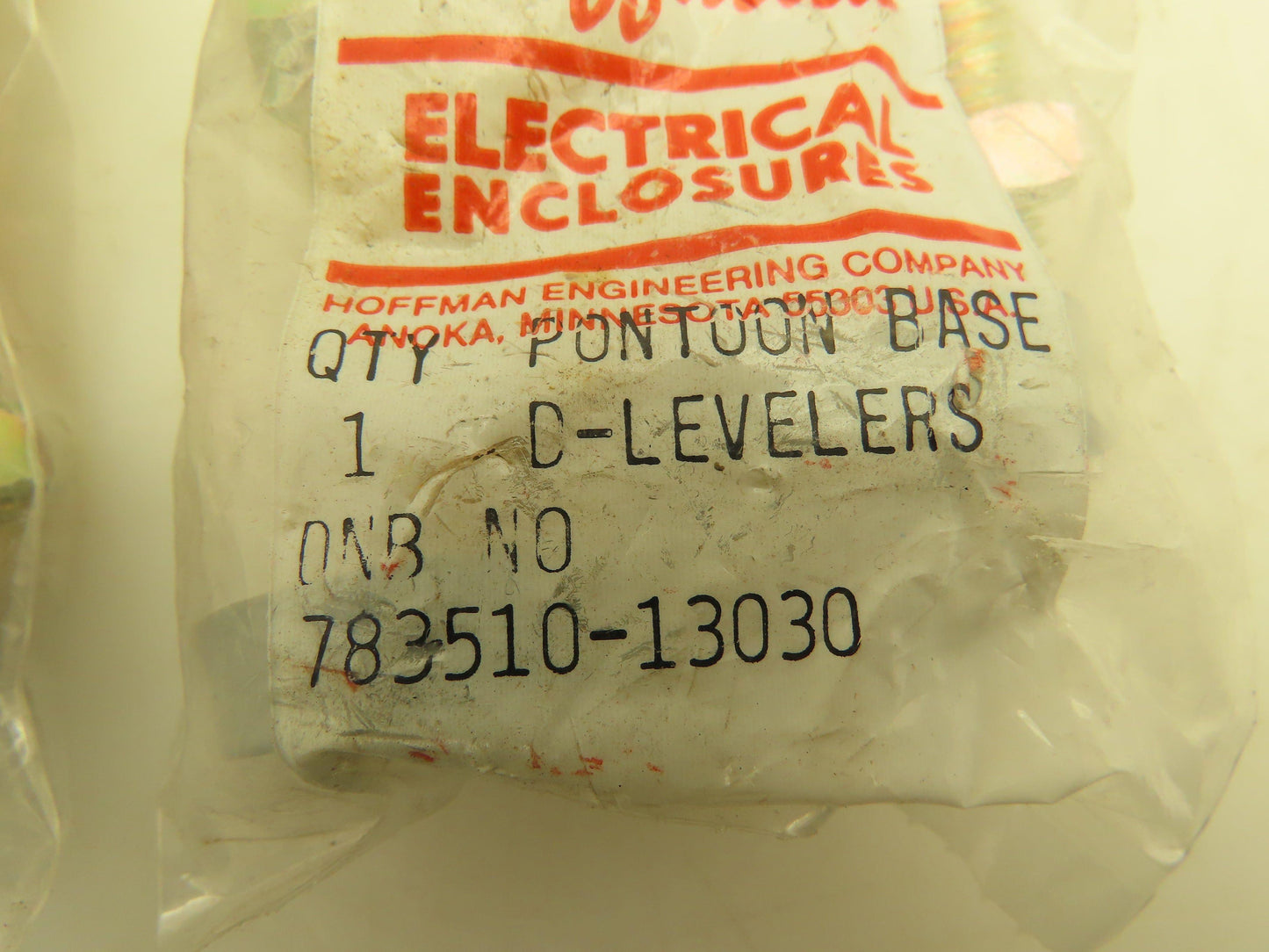 Hoffman Enclosure 783510-13030 Leveling Rubber Feet Flat Bottom   Lot of 8