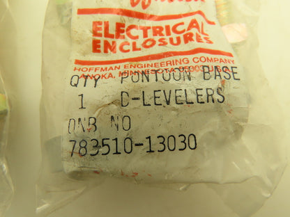 Hoffman Enclosure 783510-13030 Leveling Rubber Feet Flat Bottom   Lot of 8