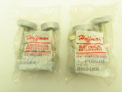 Hoffman Enclosure 783510-13030 Leveling Rubber Feet Flat Bottom   Lot of 8
