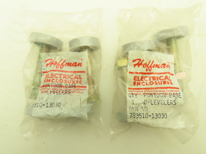 Hoffman Enclosure 783510-13030 Leveling Rubber Feet Flat Bottom   Lot of 8
