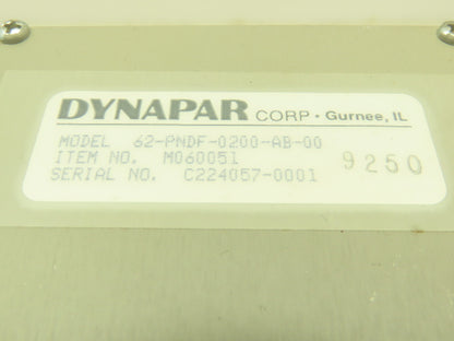 Dynapar 62-PNDF-0200-AB-00 Rotopulser Rotary Incremental Encoder 5/8 Dual Output