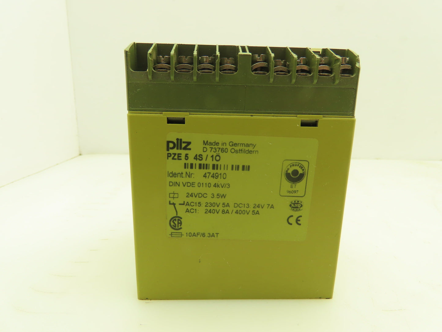 Pilz PZE54S/10 Safety Control Relay Module PZE5 24VDC