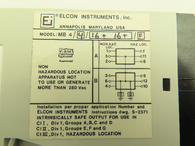 Elcon MB4/4/16+16/F Multi Barrer System Safety Module
