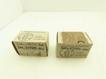 Bailey & Mackey Type 14 Mini Pressure Switch 5A 250VAC 1-11 Bar 160 PSI Lot of 2