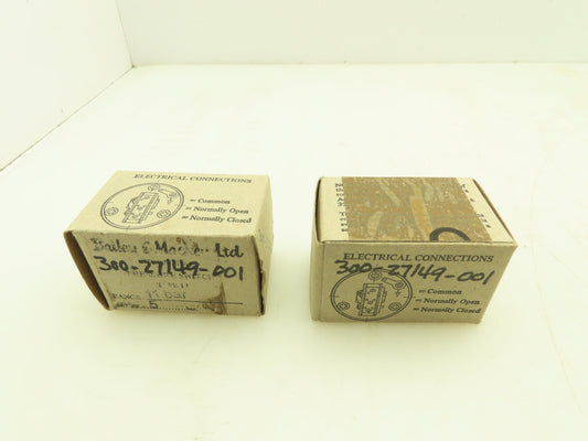 Bailey & Mackey Type 14 Mini Pressure Switch 5A 250VAC 1-11 Bar 160 PSI Lot of 2