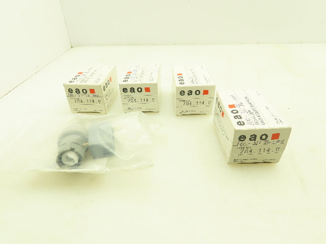EAO 704.114.0  3-Position Keyed Selector Switch 22.5mm  Lot of 5