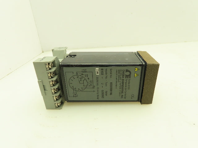Omega 6102-J-0/300C Temperature Controller w/Base 0-300° C 230V 10A 6100 Series