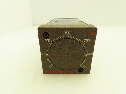 Omega 6102-J-0/300C Temperature Controller w/Base 0-300° C 230V 10A 6100 Series