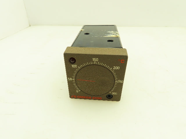 Omega 6102-J-0/300C Temperature Controller w/Base 0-300° C 230V 10A 6100 Series