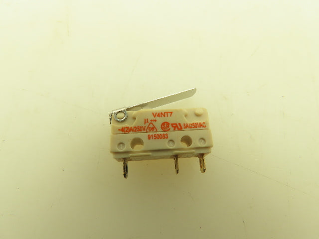Burgess V4NT7 Snap-Action Microswitch Lever Switch 5A 250V   Lot of 4