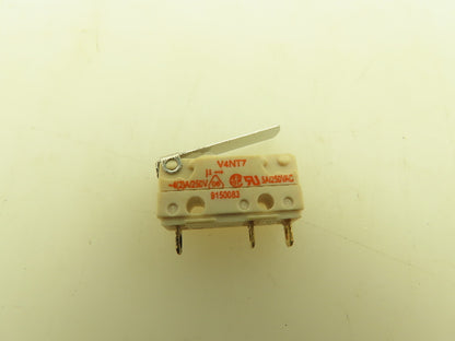 Burgess V4NT7 Snap-Action Microswitch Lever Switch 5A 250V   Lot of 4