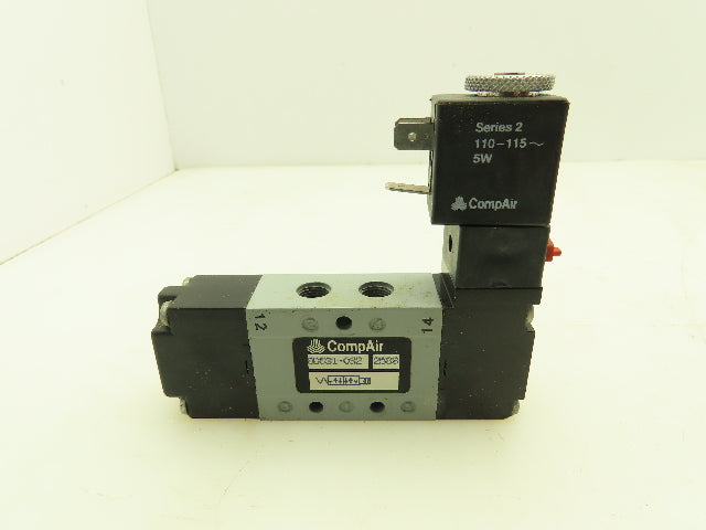 CompAir 8D531-032 Pneumatic Solenoid Valve 5-Port 2-Pos 115V