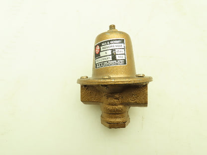 Bell & Gossett 110194 #6 Brass Pressure Reducing Valve 1/2" NPT 45 PSI Set