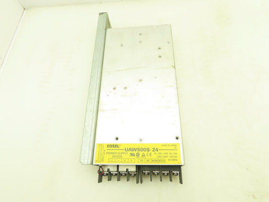 Cosel UAW500S-24 Power Supply 24VDC 22A Output 120/240VAC Input