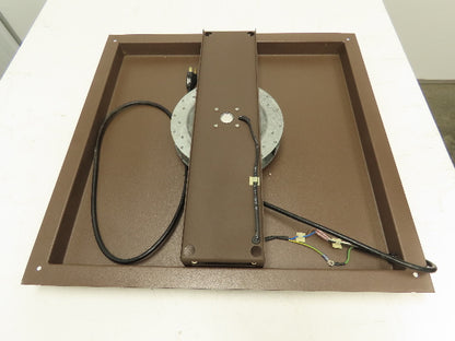 Hoffman Top Mount 9" Exhaust Fan for Steel Enclosure 24.25x25" Frame Brown 115V