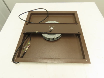 Hoffman Top Mount 9" Exhaust Fan for Steel Enclosure 24.25x25" Frame Brown 115V