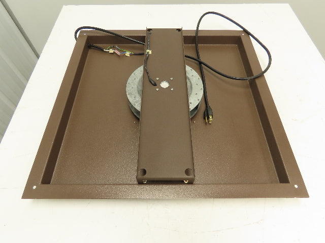 Hoffman Top Mount 9" Exhaust Fan for Steel Enclosure 24.25x25" Frame Brown 115V