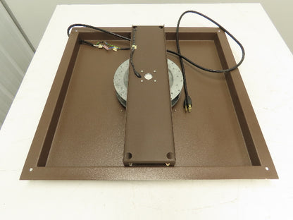 Hoffman Top Mount 9" Exhaust Fan for Steel Enclosure 24.25x25" Frame Brown 115V
