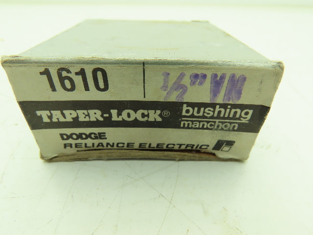 Dodge Reliance Electric 1610 Taper Lock Bushing 1/2" Bore  Lot of 5
