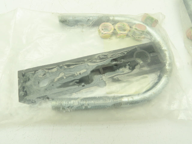 Hydac 00431636 U Bolt Assy HRRBS 9 L 114.3 PP ST ZN 4.75" ID M16 Lot of 11