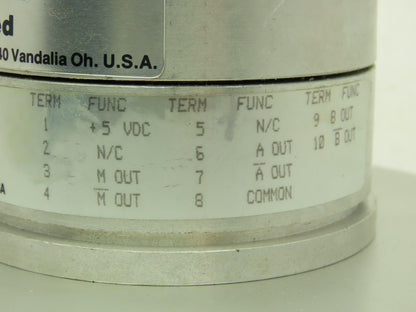 Datametrics EX-DM-2000-5LD-C Optical Encoder NEMA 4 Enclosure Lucas Ledex