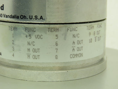 Datametrics EX-DM-2000-5LD-C Optical Encoder NEMA 4 Enclosure Lucas Ledex