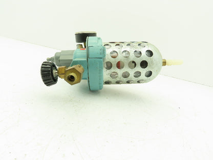 Wilkerson Pneumatic Air Filter Regulator Lubricator Setup Fisher Gauge 100PSI