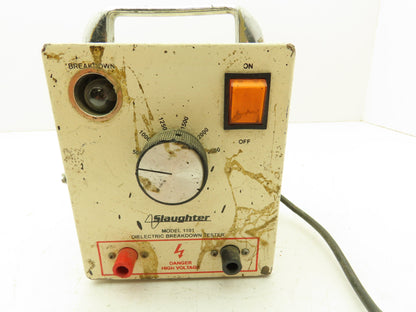 Slaughter 1101  Dielectric Breakdown AC Hipot Tester 2.5 Kv