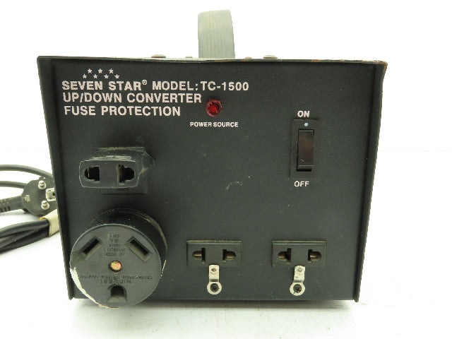 Seven Star TC-1500 Voltage Converter Step Up/Down Transformer 1500W 120/240V