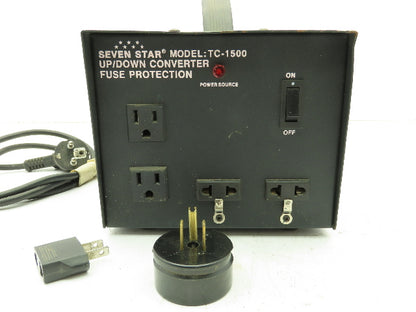 Seven Star TC-1500 Voltage Converter Step Up/Down Transformer 1500W 120/240V