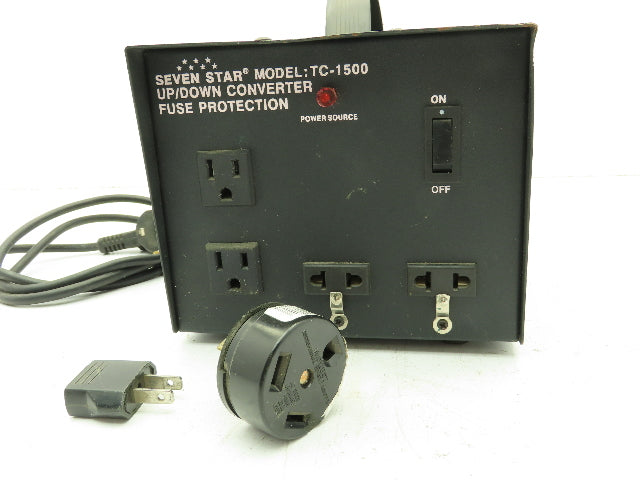 Seven Star TC-1500 Voltage Converter Step Up/Down Transformer 1500W 120/240V