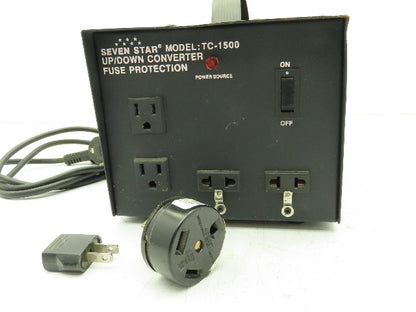 Seven Star TC-1500 Voltage Converter Step Up/Down Transformer 1500W 120/240V