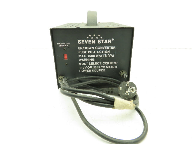 Seven Star TC-1500 Voltage Converter Step Up/Down Transformer 1500W 120/240V