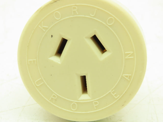 Korjo KA EU European Travel Adaptor Plug Outlet 2/3 Prong 10A 240V