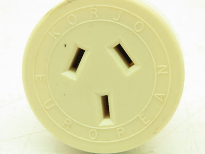 Korjo KA EU European Travel Adaptor Plug Outlet 2/3 Prong 10A 240V