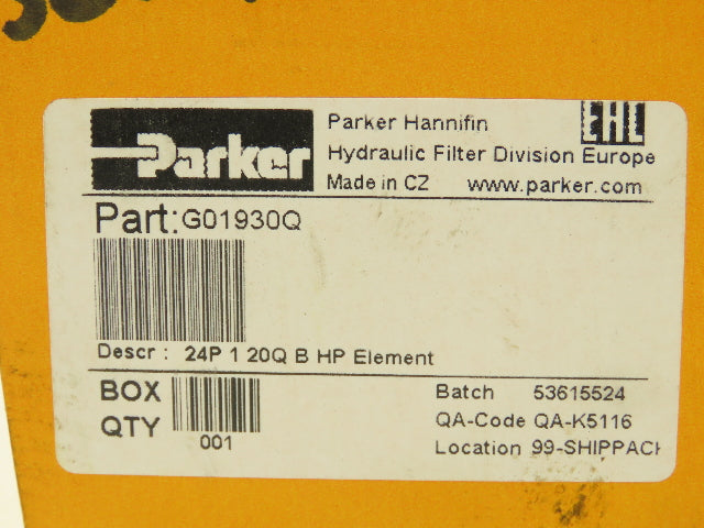 Parker G01930Q Hydraulic Filter Element