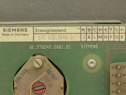 Siemens 6FC3986-3DD20 Sinumerik Control Panel Keyed