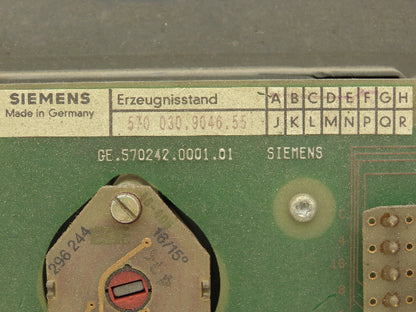 Siemens 6FC3986-3DD20 Sinumerik Control Panel Keyed