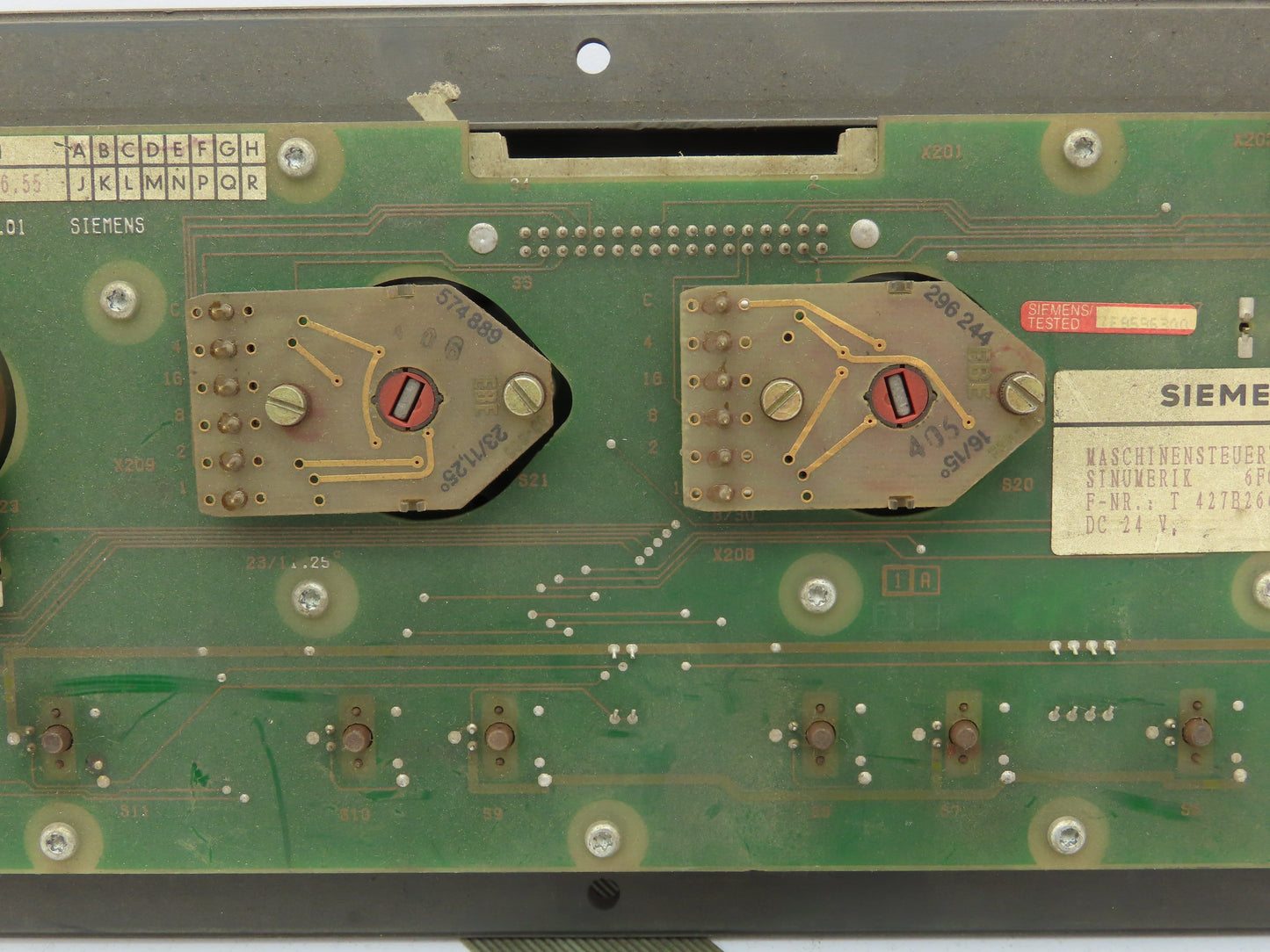 Siemens 6FC3986-3DD20 Sinumerik Control Panel Keyed