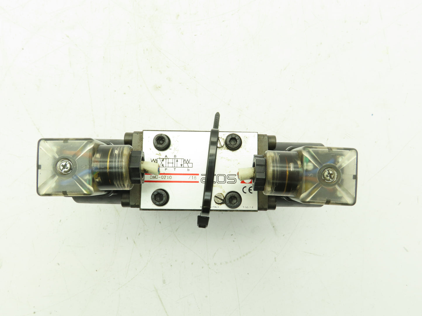 Atos DHU-0710/18 Hydraulic Directional Control Solenoid Stack Valve 3-Pos 110VDC